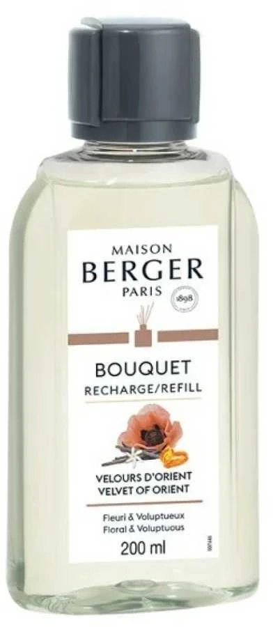 Maison Berger Paris "Velvet of Orient" difuzoriaus užpildas (Bouquet Recharge/Refill) 200 ml