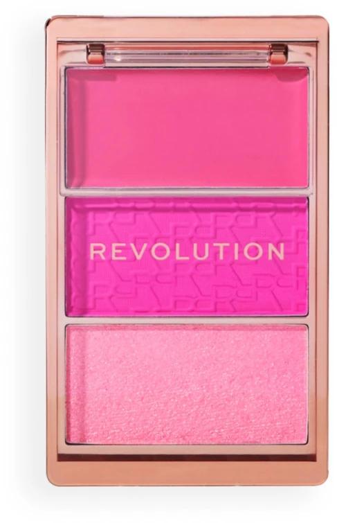 Makeup Revolution Blush Icon Blush Palette Hot Rožinė Flag 6.3 g