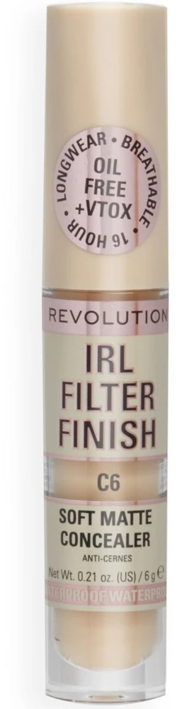 Makeup Revolution IRL Filter Finish Cover Dark Spots kreminis maskuoklis C6, 6 g
