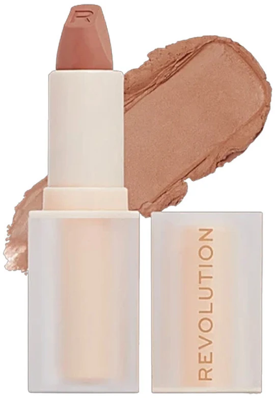 Makeup revolution Lip Allure Soft Satin lūpų dažai, 3.2 g, spalva - Chauffeur Nude