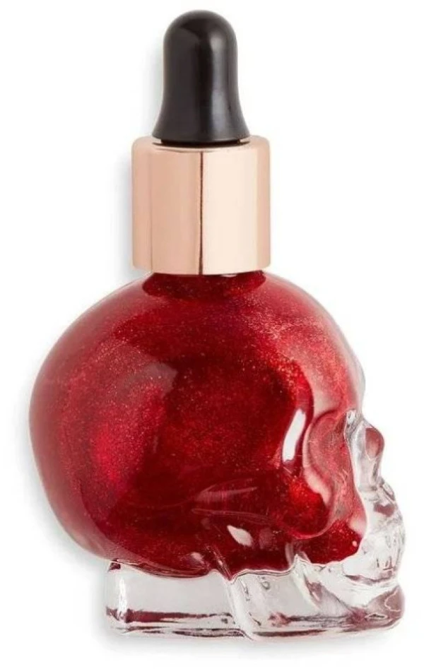 „Makeup Revolution Skull Edition“ skystas šviestuvas „Crature Blood of My Enemies“, 13 ml