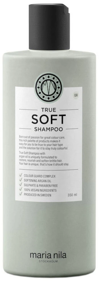 Maria Nila drėkinamasis šampūnas su argano aliejumi sausiems plaukams „True Soft“ (šampūnas), 1000 ml