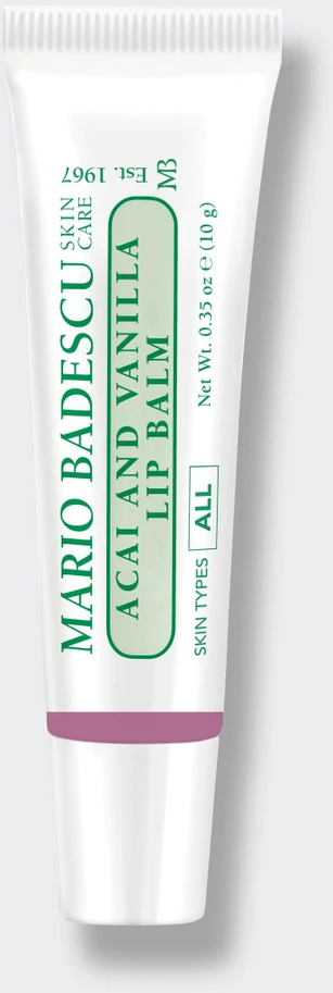 Mario Badescu Acai & Vanilla Lūpų balzamas lūpų balzamas, 10 g