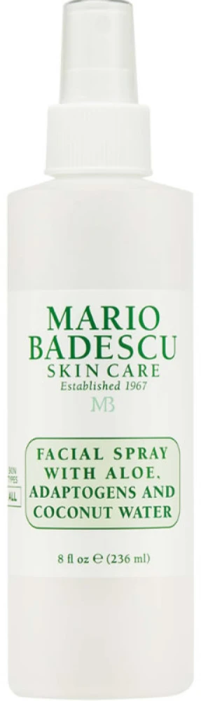 Mario Badescu Facial Purškiklis With Aloe, Adaptogens And Coconut Vanduo drėkinamasis veido purškiklis, 236 ml
