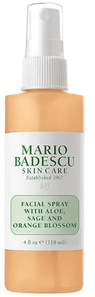 Mario Badescu Facial Purškiklis With Aloe, Sage And Oranžinis Blosssom veido purškiklis, 118 ml