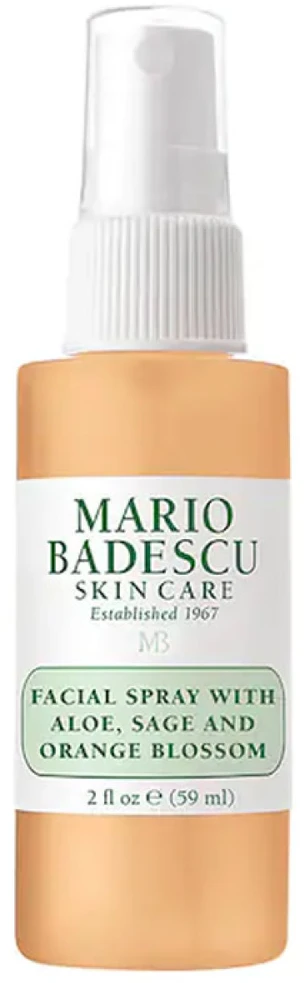 Mario Badescu Facial Purškiklis With Aloe, Sage And Oranžinis Blosssom veido purškiklis, 59 ml