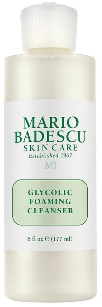 Mario Badescu Glycolic Foaming Valiklis putojantis valiklis su glikolio rūgštimi, 177 ml