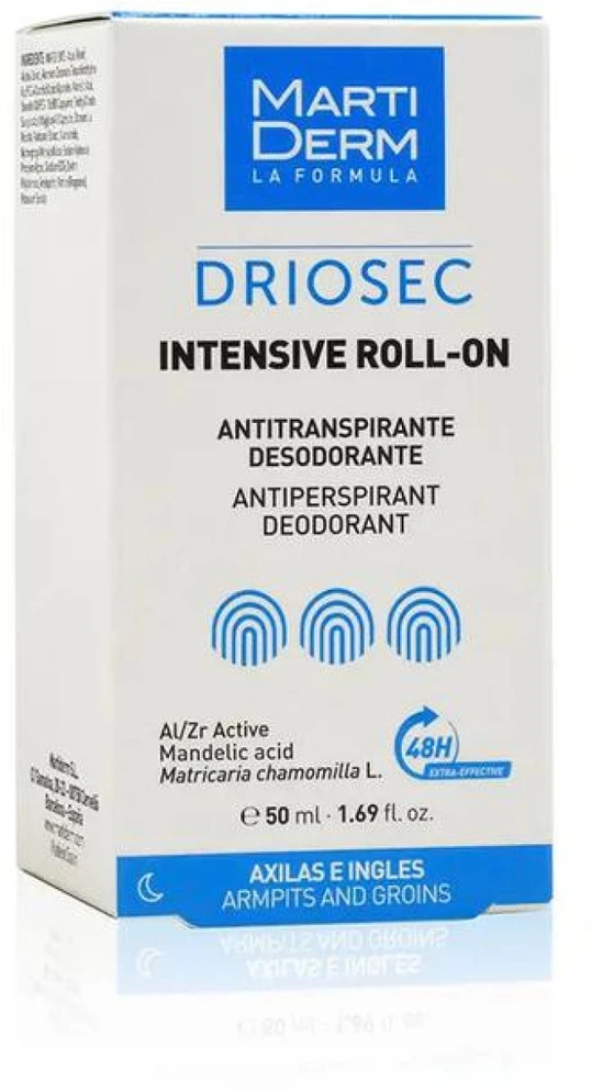 Rutulinis dezodorantas-antiperspirantas Martiderm Driosec Intensive, 50 ml