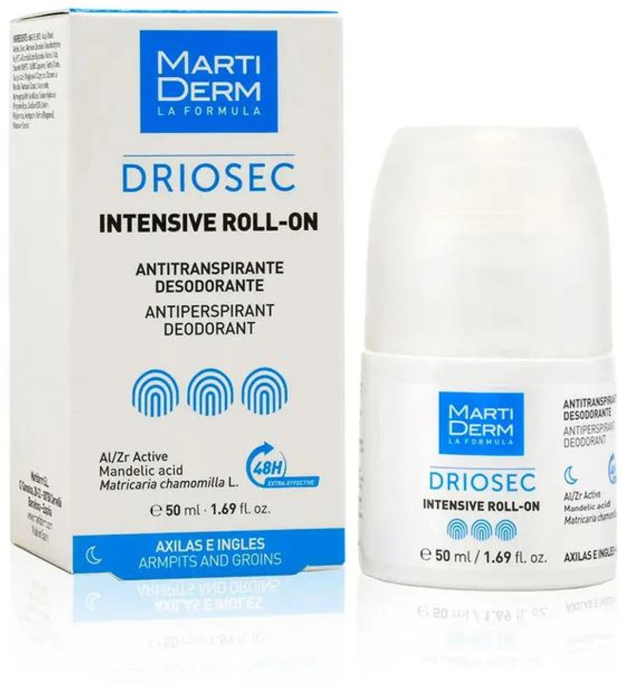 Rutulinis dezodorantas-antiperspirantas Martiderm Driosec Intensive, 50 ml