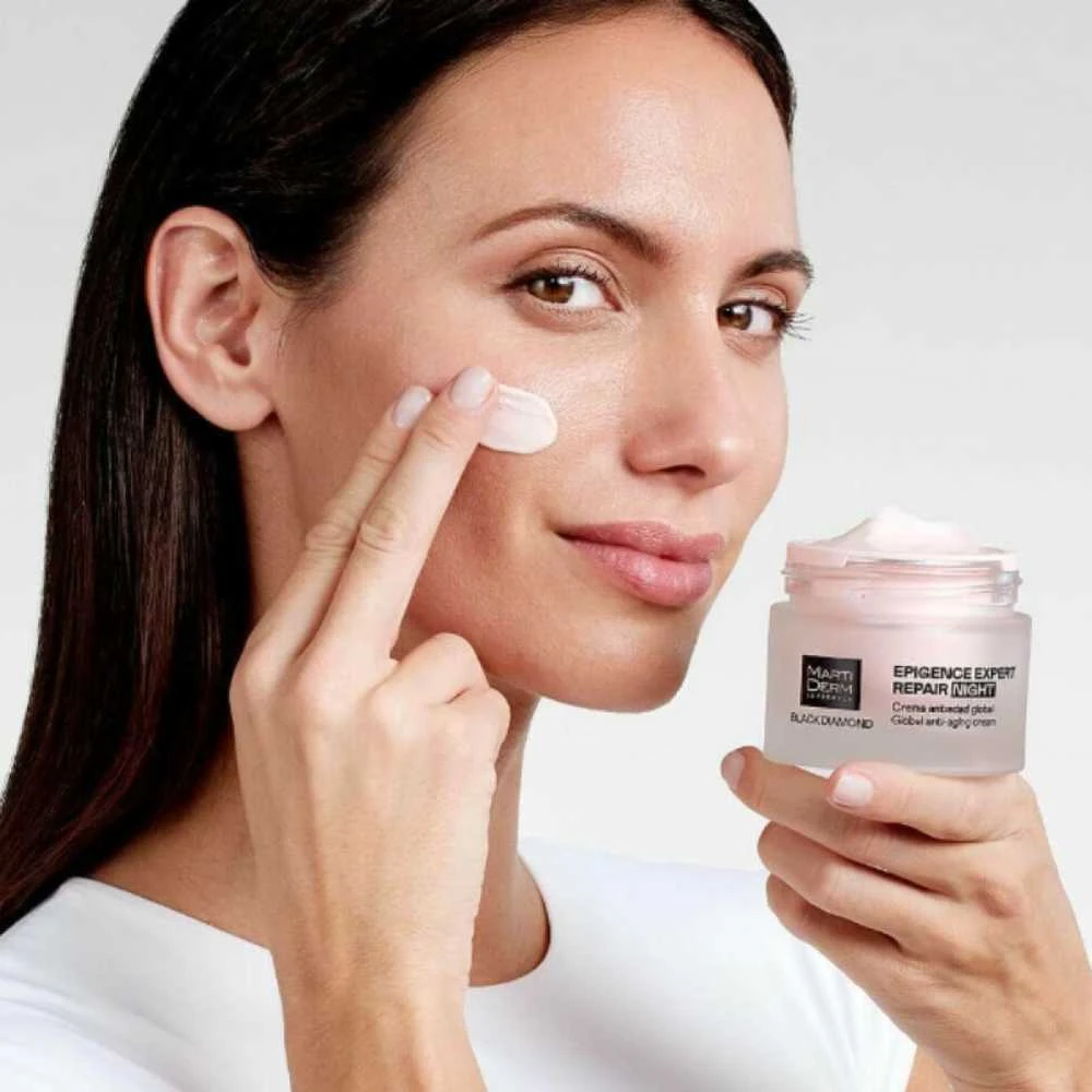 Martiderm Juodas DIAMOND Epigence Expert Night Repair Kreminis naktinis veido kremas, 50 ml