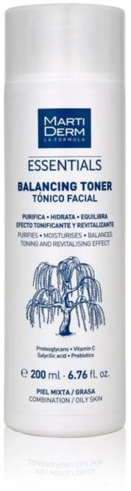 Martiderm Essentials Balancing Toneris subalansuojantis veido tonikas, 200 ml