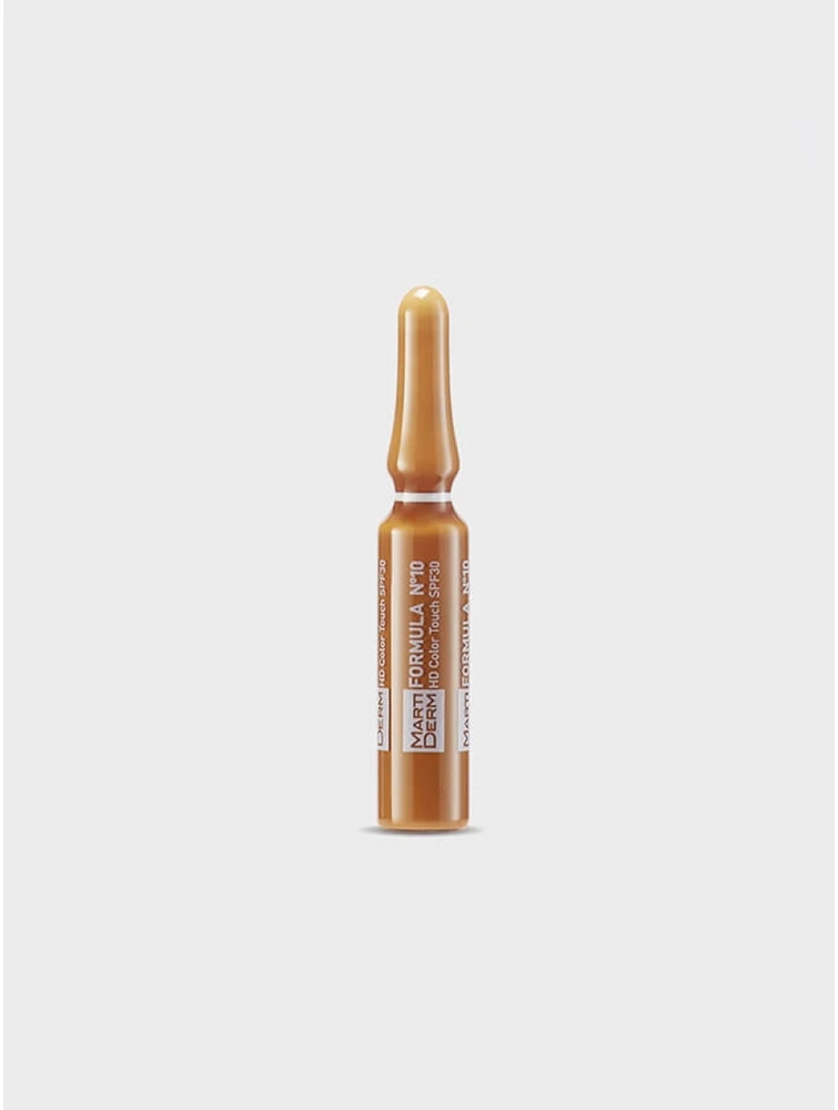 MARTIDERM veido ampulės FORMULA Nº10 HD Color Touch SPF30, 10 ampulių