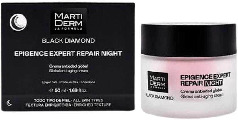 Martiderm Juodas DIAMOND Epigence Expert Night Repair Kreminis naktinis veido kremas, 50 ml
