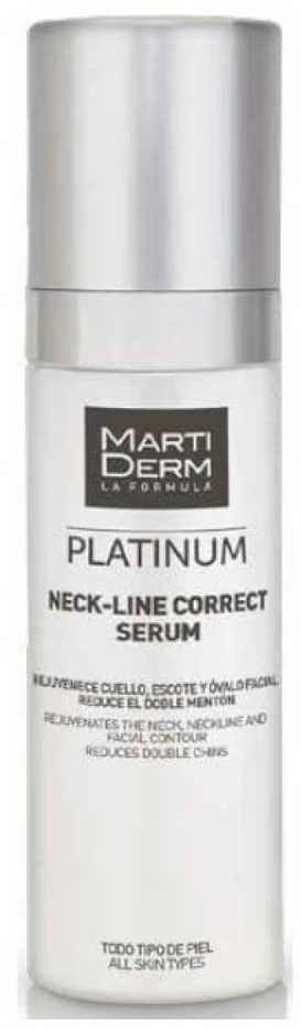 Martiderm Platinum Neck-Line Correct Serum koreguojamasis kaklo ir iškirptės odos serumas, 50 ml