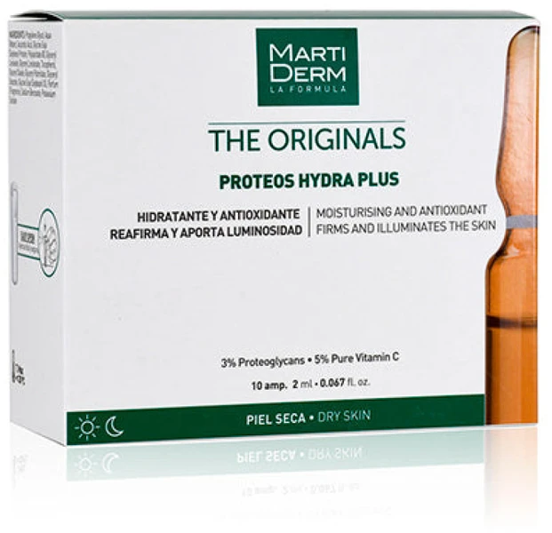Martiderm The Originals Protoes Hydra Plus drėkinamasis serumas ampulės su vitaminu C ir proteoglikanais 10x2 ml