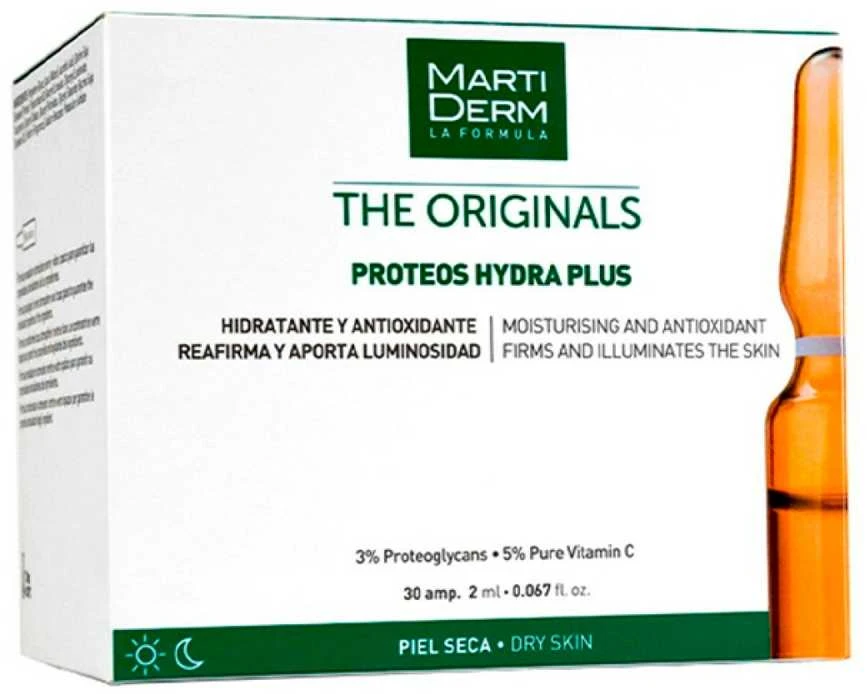 Martiderm Proteos Hydra Plus Ampules drėkinamosios ampulės veidui, 30x2 ml