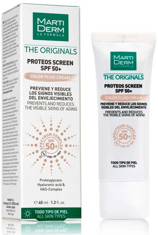 Fluidinis kremas Martiderm Proteos Screen Spf 50 Color Fluid Kreminis, 40 ml