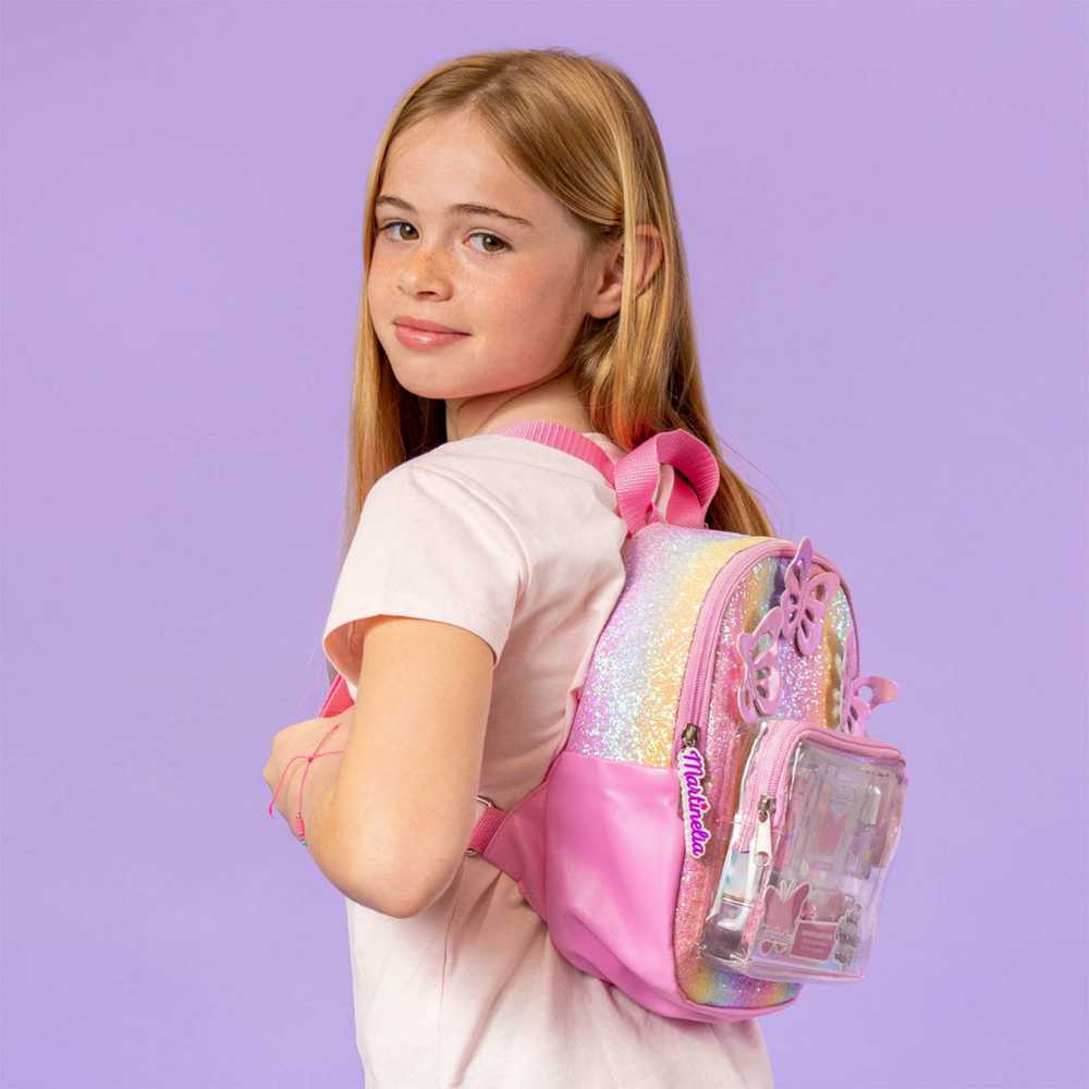 Martinelia Shimmer Wings Bagpack And Beauty Set vaikiškos kosmetikos rinkinys kuprinėje