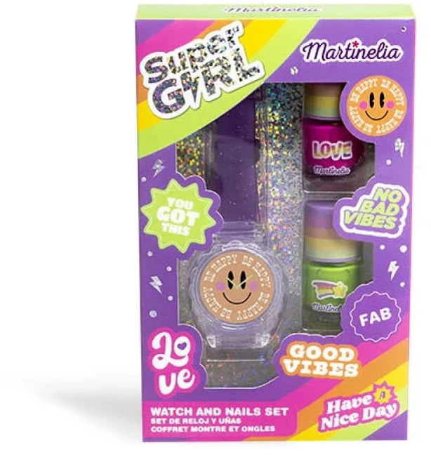 Martinelia Super Girl Watch And Nails Set dovanų rinkinys vaikams