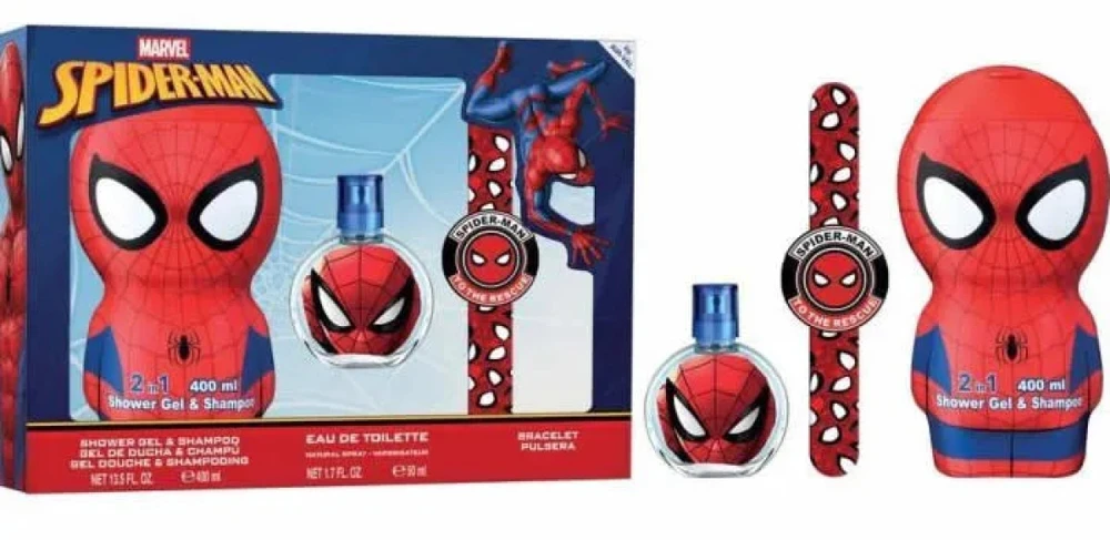 Marvel Spiderman rinkinys vaikams (EDC, 50 ml + dušo želė-šampūnas, 400 ml + apyrankė)
