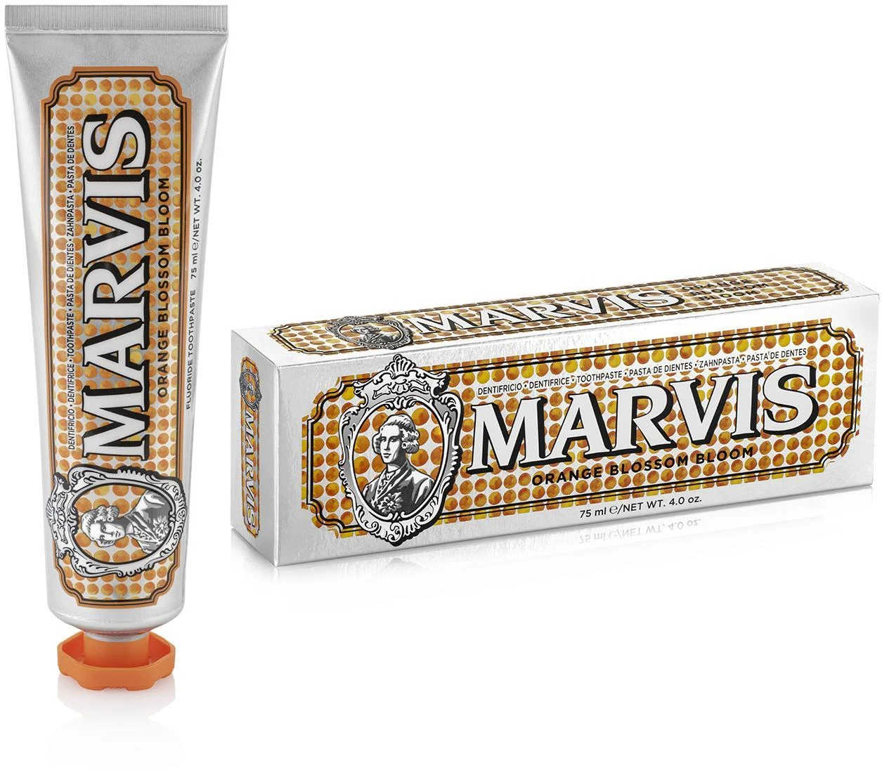 Marvis Oranžinis Blossom Bloom Apelsinų žiedų ir mėtų skonio dantų pasta, 75 ml