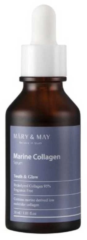 Mary&May MARY & MAY Senėjimą stabdantis serumas su jūriniu kolagenu (serumas), 30 ml