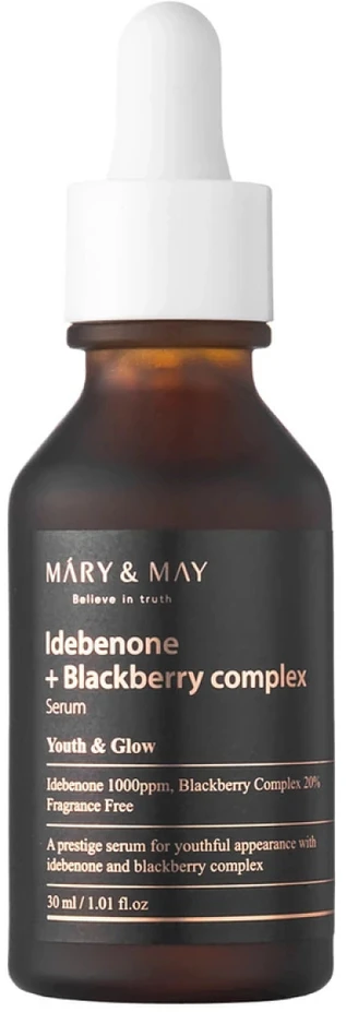 Mary&May MARY & MAY Antioxidant Idebenone + Blackberry Complex Serum antioksidacinis veido serumas, 30 ml