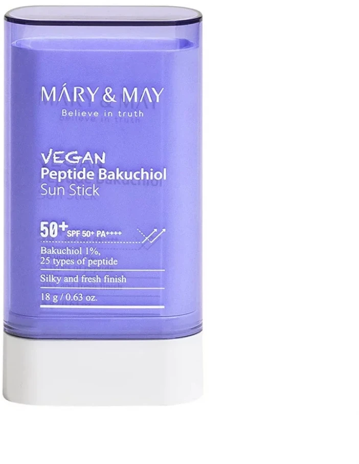 MARY & MAY Apsauginis kremas nuo saulės SPF 50+ veganiškas peptidų bakuchiolio ekstraktas (apsauginis kremas nuo saulės) 18 g