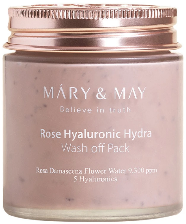 Mary & May Rose Hyaluronic Hydra Wash Off Pack nuplaunama drėkinanti veido kaukė, 125 g