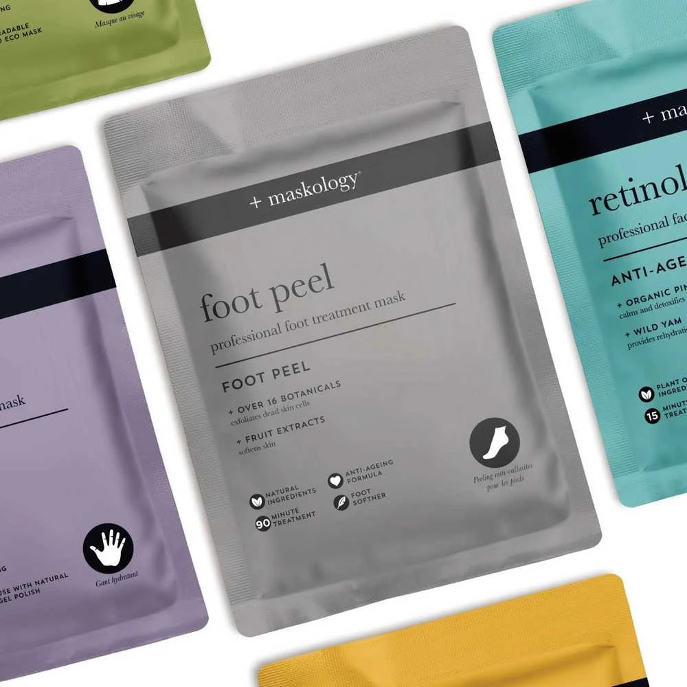 maskology FOOT PEEL Professional Foot Treatment nulupamoji pėdų kaukė-kojinės, 1 pora