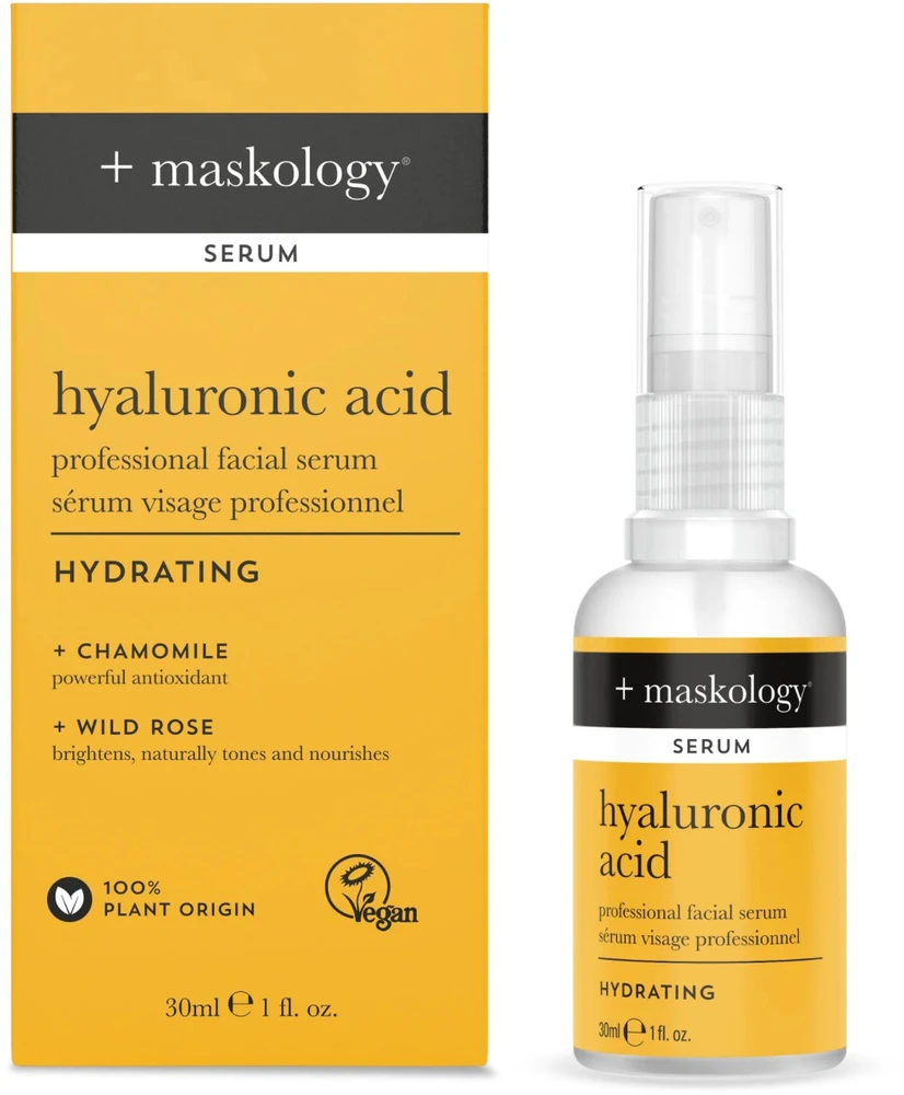maskology HYALURONIC ACID Professional Facial Serum veido serumas su hialuronu, 30 ml