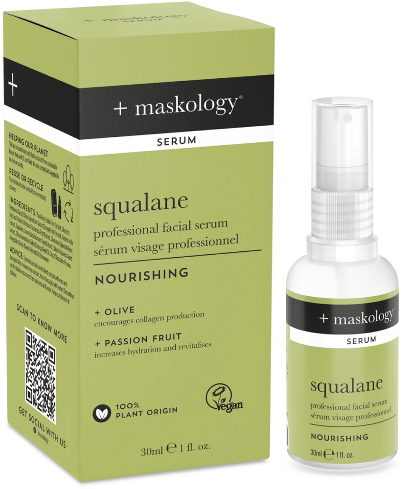 maskology SQUALANE Professional Facial Serum veido serumas su skvalanu, 30 ml