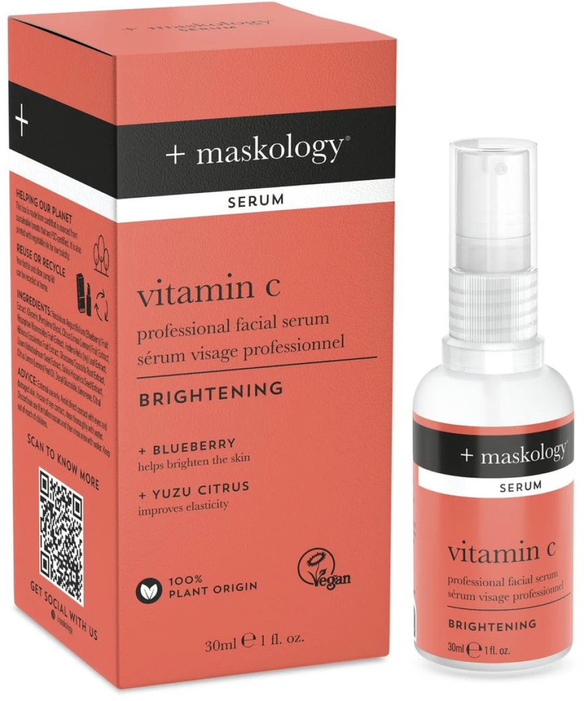 maskology VITAMIN-C Professional Facial Serum veido serumas su vitaminu C, 30 ml