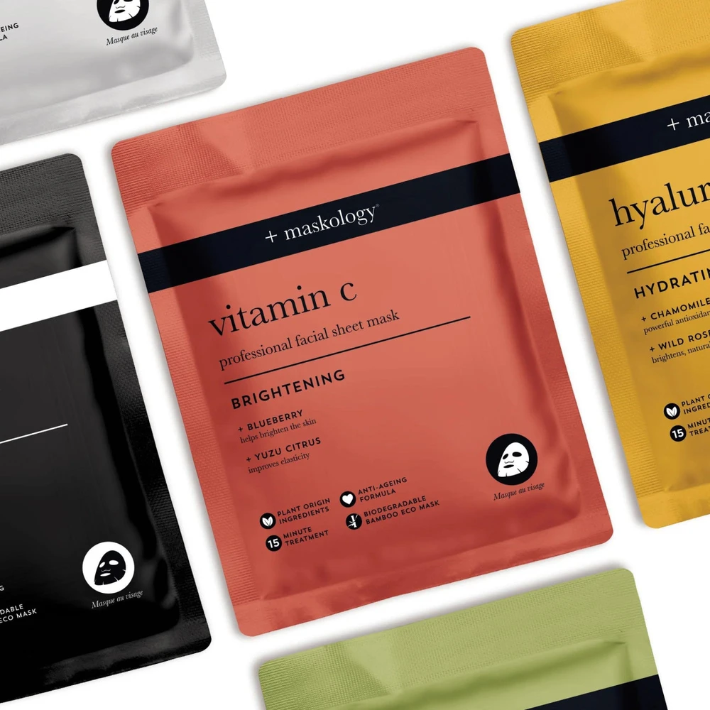 maskology VITAMIN-C Professional Sheet Mask lakštinė veido kaukė su vitaminu C, 22 ml
