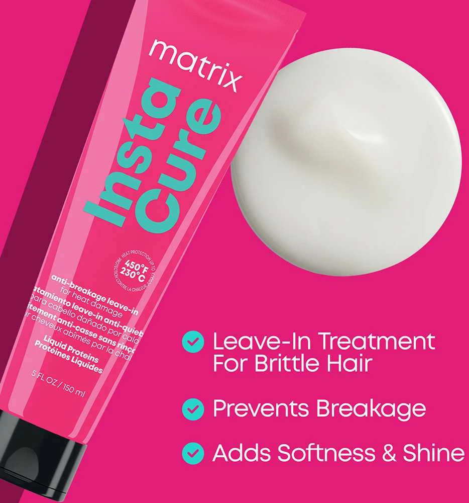 Matrix Haircare Instacure nenuplaunama plaukų apsauga nuo karščio, 150 ml