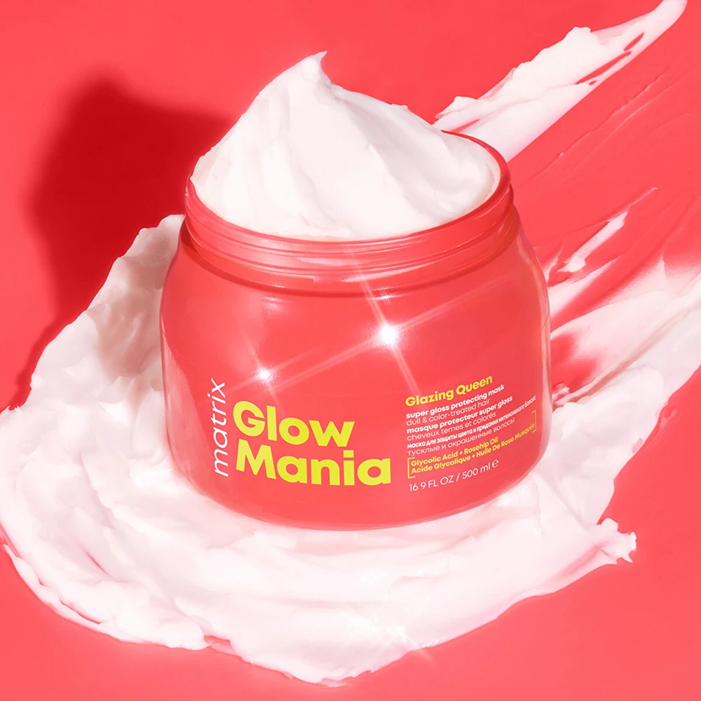 Matrix Mask dažytiems plaukams Glow Mania Glazing Queen (Super Gloss Protecting Mask), 500 ml