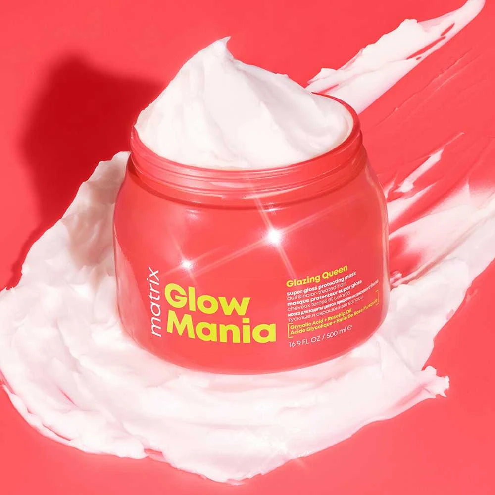 Matrix Mask dažytiems plaukams Glow Mania Glazing Queen (Super Gloss Protecting Mask), 500 ml