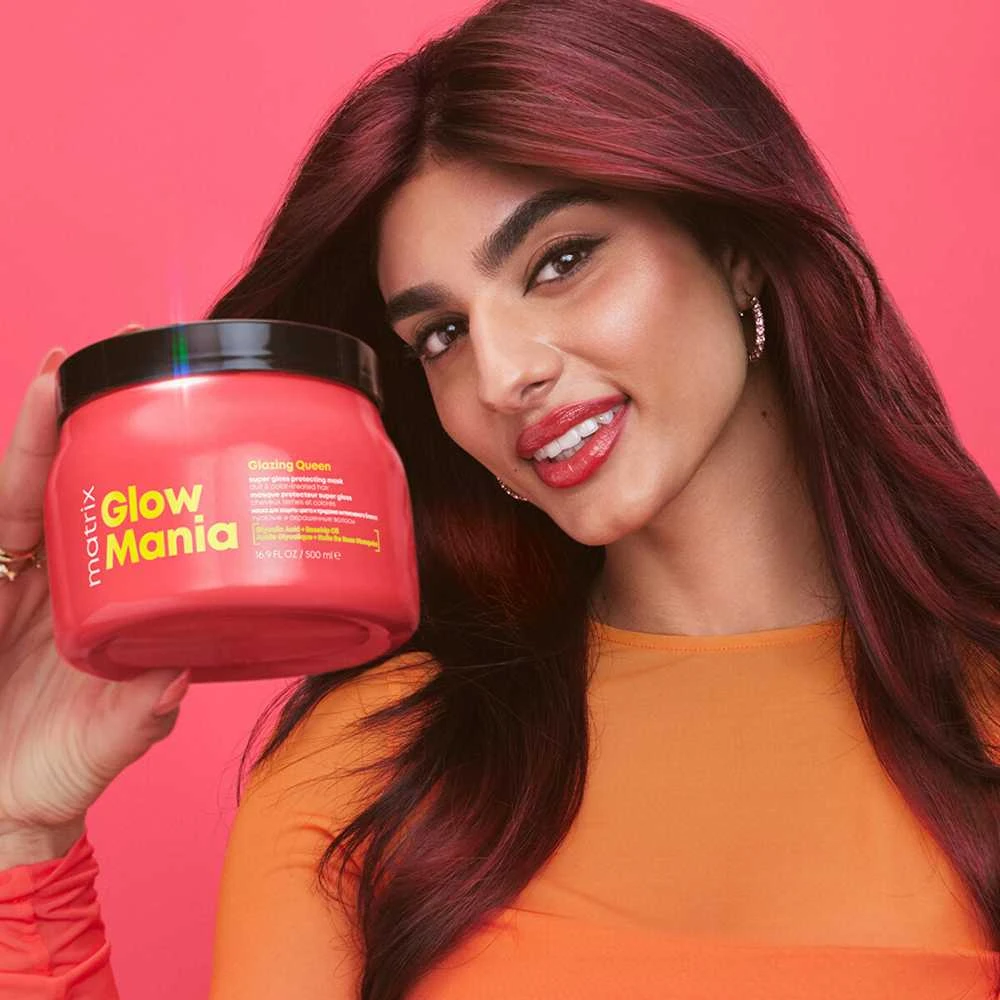 Matrix Mask dažytiems plaukams Glow Mania Glazing Queen (Super Gloss Protecting Mask), 500 ml