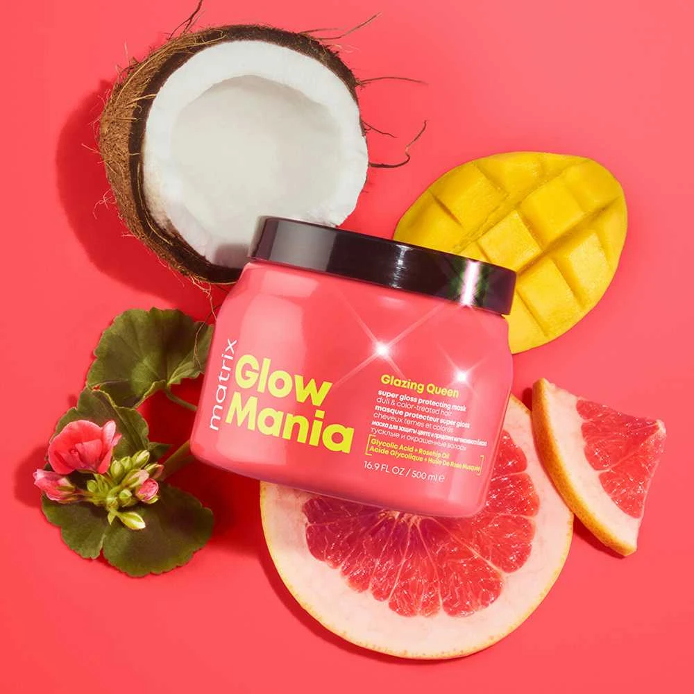 Matrix Mask dažytiems plaukams Glow Mania Glazing Queen (Super Gloss Protecting Mask), 500 ml