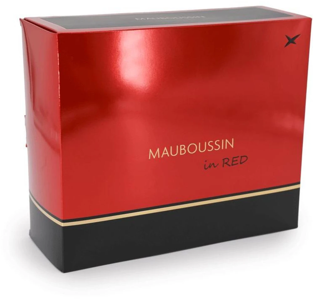 Mauboussin Mauboussin in Raudona rinkinys moterims (EDP, 100 ml + EDP, 20 ml + kūno losjonas, 75 ml)