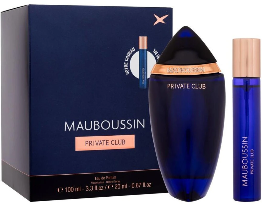 Mauboussin Private Club rinkinys vyrams (EDP, 100 ml + EDP, 20 ml)