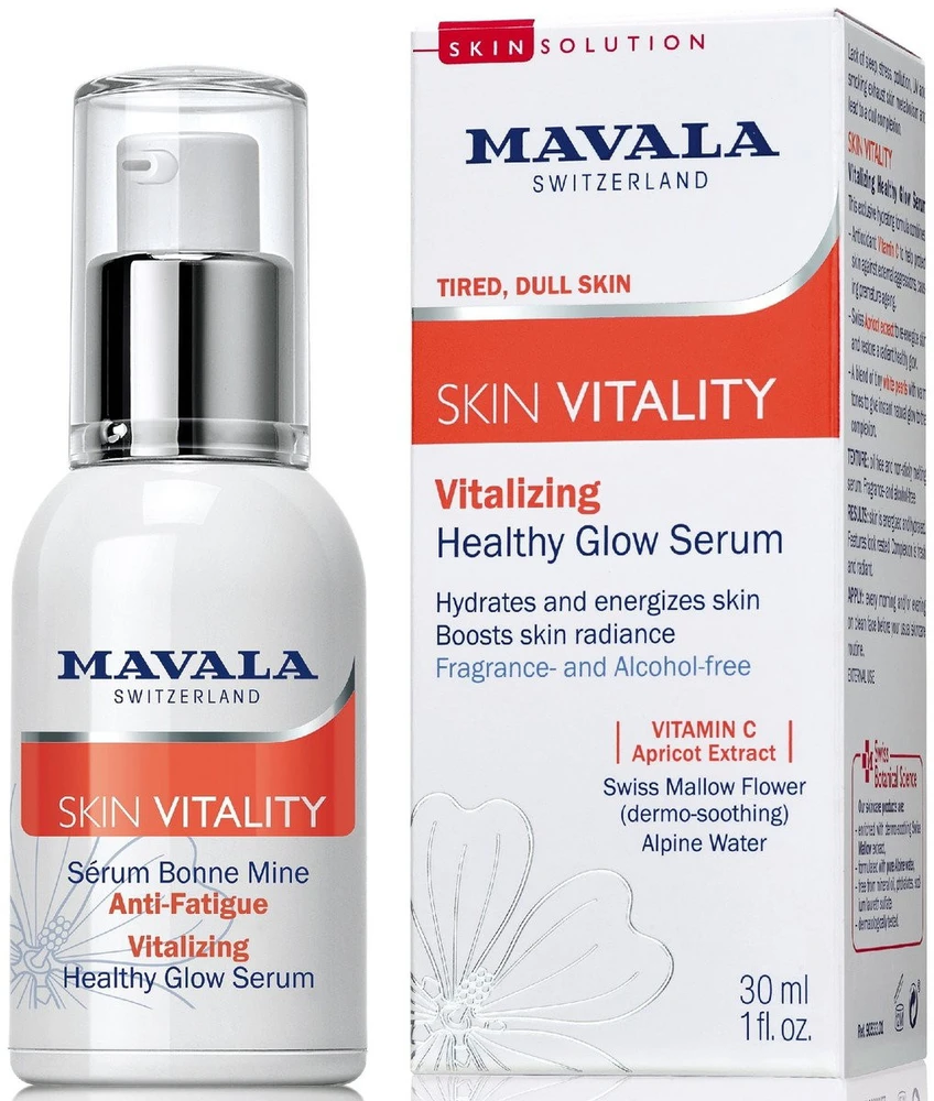 Mavala Skin Vitality Brightening & Exfoliating Day & Night Serum Face, 30 ml