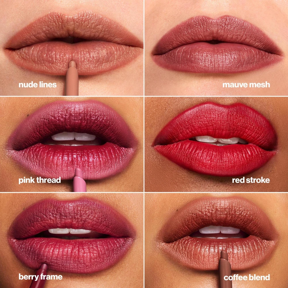 Max Factor 2000 Calorie Lip Shader Lip Liner išsukamas lūpų pieštukas, atspalvis: 40-Raudona Stroke, 0.35 g