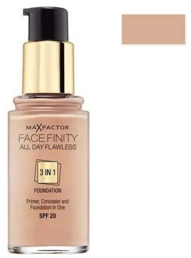 Max Factor Facefinity All Day Flawless makiažo pagrindas moterims 30 ml, WARM ALMOND