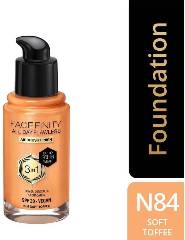 Max Factor Facefinity All Day Flawless makiažo pagrindas moterims 30 ml, spalva: N84 Soft Toffee