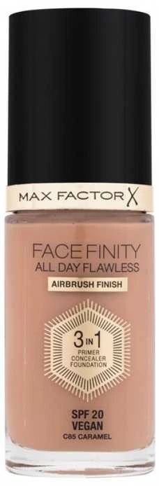 „Max Factor Face Finity All Day Flawless Kreminis“ makiažo pagrindas, 85 karamelės SPF 20, 30 ml