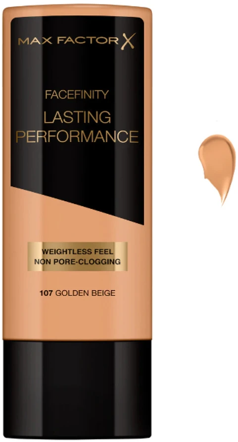 "Max Factor Facefinity" ilgalaikio poveikio skystas makiažo pagrindas 107 Golden rusvai gelsvas