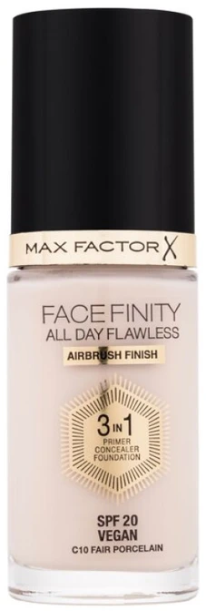 Max Factor Facefinity All Day Flawless makiažo pagrindas moterims 30 ml, spalva: C10 Fair Porcelain
