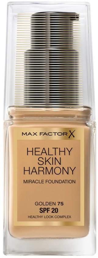 „Max Factor Healthy Skin Harmony“ skystas makiažo pagrindas, 75 Golden SPF 20, 30 ml