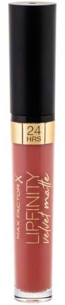 Max Factor Lipfinity Velvet Matte Lūpų dažai, 3,5 ml, spalva - 015 Nude Silk